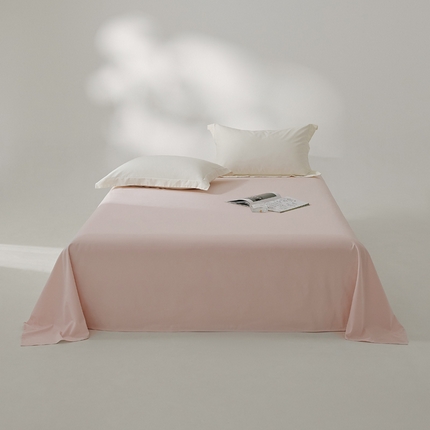 EH家居 2024新款秋冬全棉磨毛单品系列-单床单 莲粉色