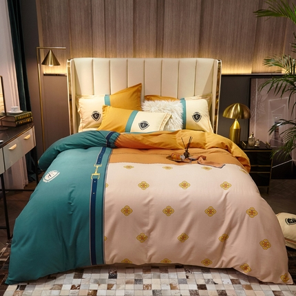 91家纺网 家纺一手货源 找家纺 （总）曼秀琳 2025秋冬新款全棉磨毛印花四件套