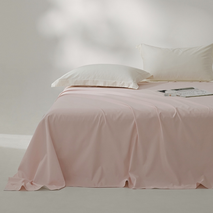 91家纺网 家纺一手货源 找家纺 EH家居 2024新款秋冬全棉磨毛单品系列-单床单 莲粉色