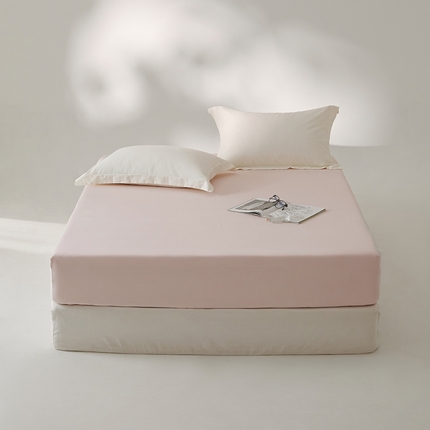 EH家居 2024新款秋冬全棉磨毛单品系列-单床笠 莲粉色