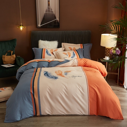 91家纺网 家纺一手货源 找家纺 （总）曼秀琳 2025秋冬新款全棉磨毛印花四件套