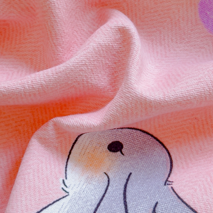 91家纺网 家纺一手货源 找家纺 U品汇 2024新品喷气生态加厚长绒棉纯棉全棉磨毛印花四件套小清新床单床笠直播 罗兰兔粉