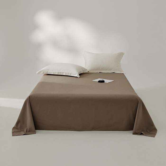 91家纺网 家纺一手货源 找家纺 EH家居 2024新款秋冬全棉磨毛单品系列-单床单 高级咖