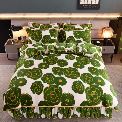 91家纺网 家纺一手货源 找家纺 （总）绒品壹家家纺 2024新款5斤加厚金貂绒四件套