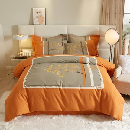 91家纺网 家纺一手货源 找家纺 （总）曼秀琳 2025秋冬新款全棉磨毛印花四件套