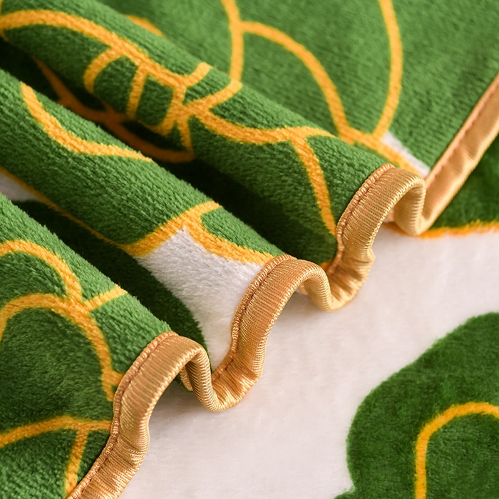 91家纺网 家纺一手货源 找家纺 绒品壹家家纺 2024新款5斤加厚金貂绒四件套 花花绿绿