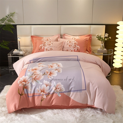 91家纺网 家纺一手货源 找家纺 （总）曼秀琳 2025秋冬新款全棉磨毛印花四件套