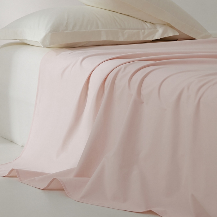 91家纺网 家纺一手货源 找家纺 EH家居 2024新款秋冬全棉磨毛单品系列-单床单 莲粉色