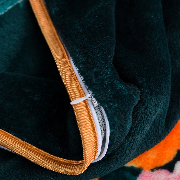 91家纺网 家纺一手货源 找家纺 绒品壹家家纺 2024新款5斤加厚金貂绒四件套 牡丹花开