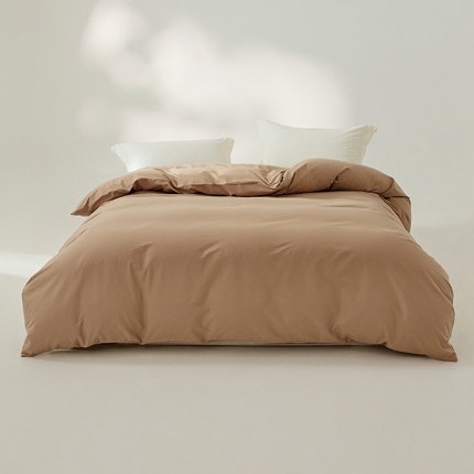 91家纺网 家纺一手货源 找家纺 EH家居 2024新款秋冬全棉磨毛单品系列-单被套 驼绒咖