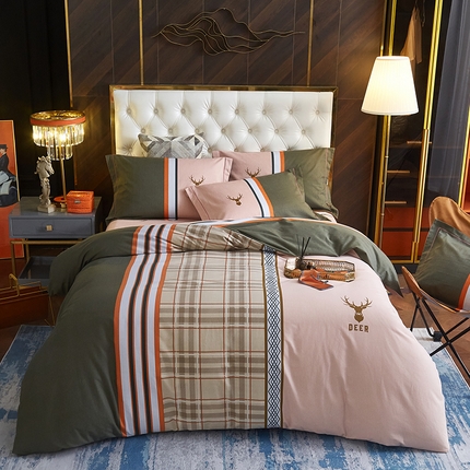 91家纺网 家纺一手货源 找家纺 （总）曼秀琳 2025秋冬新款全棉磨毛印花四件套