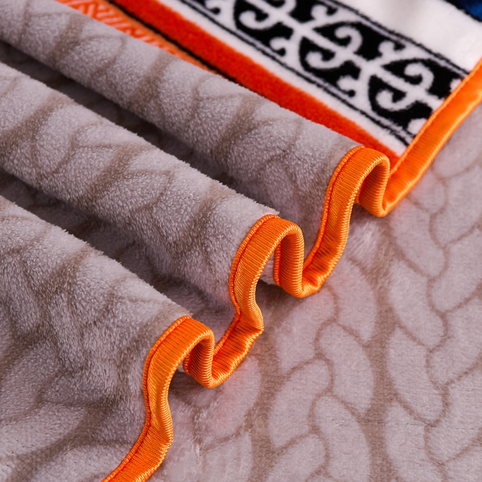 91家纺网 家纺一手货源 找家纺 绒品壹家家纺 2024新款5斤加厚金貂绒四件套 简约条格