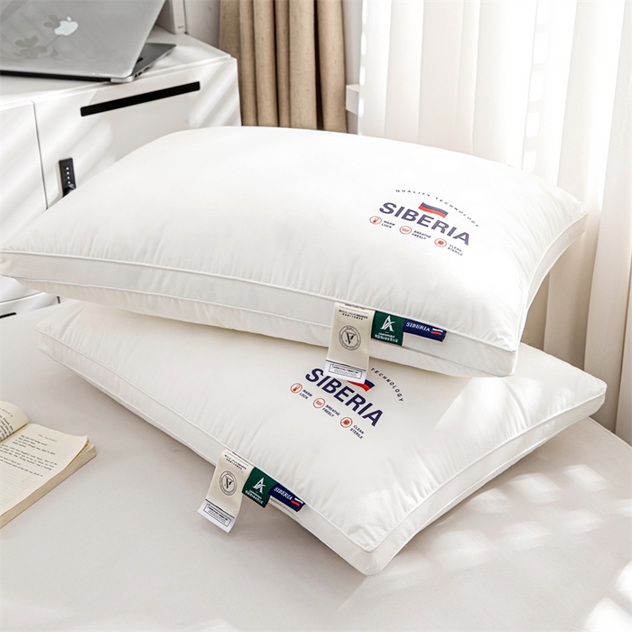 91家纺网 家纺一手货源 找家纺 佳尚枕芯 2025新款抖音热款全棉纯棉a类定形枕头枕芯国旗风格 白色-立体高枕