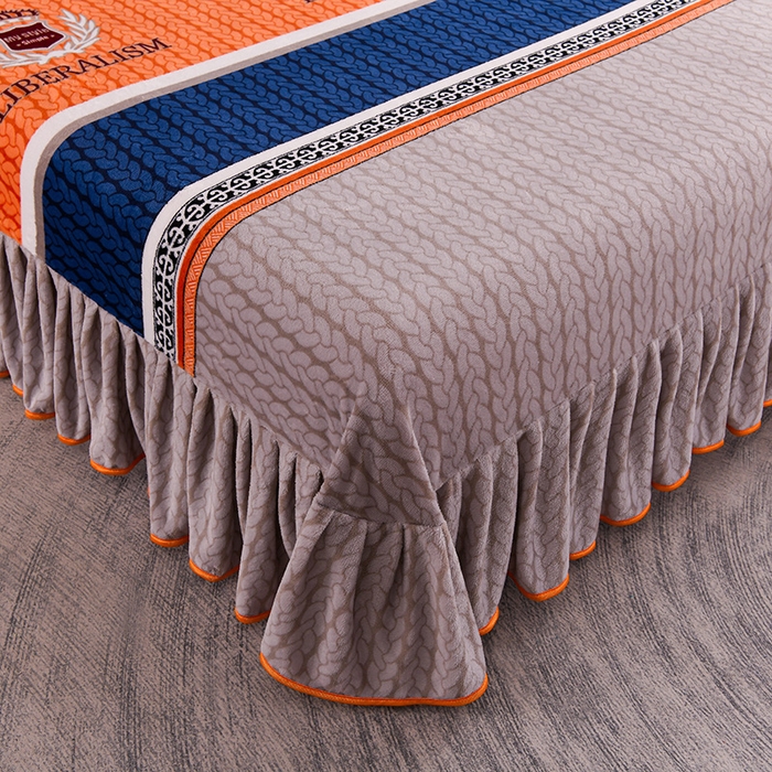 91家纺网 家纺一手货源 找家纺 绒品壹家家纺 2024新款5斤加厚金貂绒四件套 简约条格