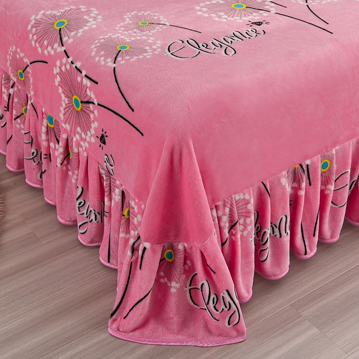 91家纺网 家纺一手货源 找家纺 绒品壹家家纺 2024新款5斤加厚金貂绒四件套 蒲公英