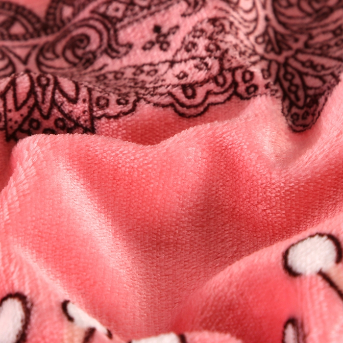 91家纺网 家纺一手货源 找家纺 绒品壹家家纺 2024新款5斤加厚金貂绒四件套 粉恋