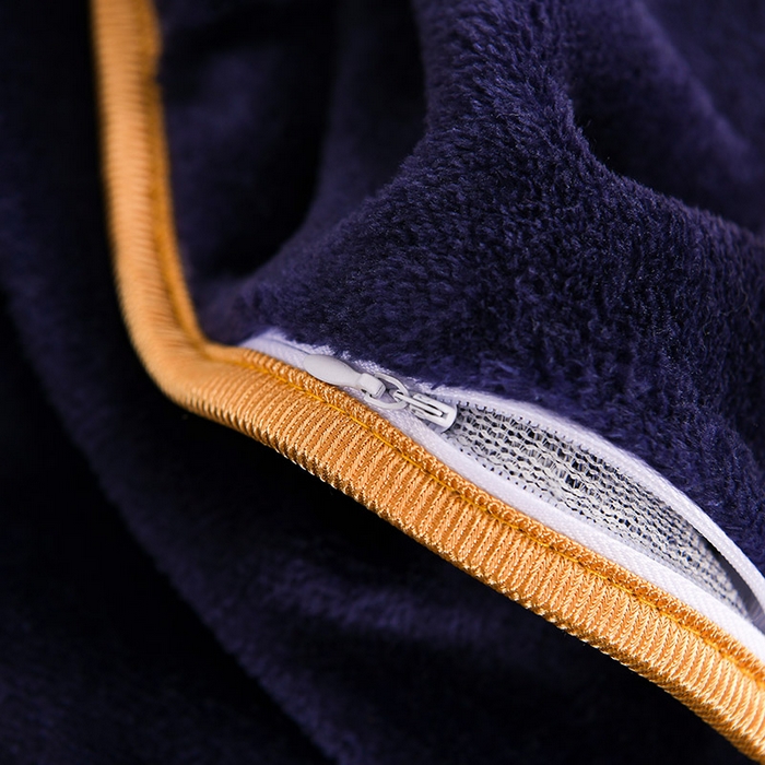 91家纺网 家纺一手货源 找家纺 绒品壹家家纺 2024新款5斤加厚金貂绒四件套 棋盘格