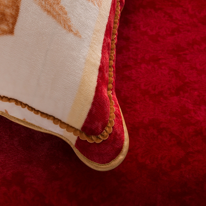 91家纺网 家纺一手货源 找家纺 绒品壹家家纺 2024新款5斤加厚金貂绒四件套 琪花玉树