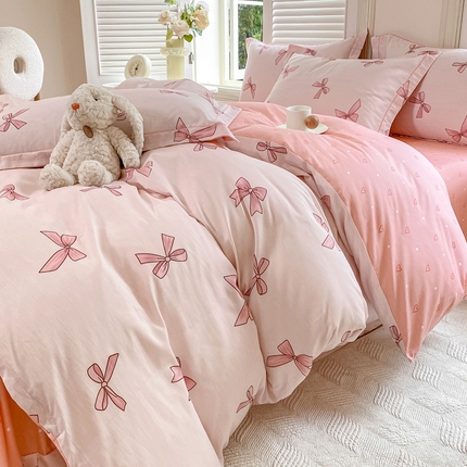 91家纺网 家纺一手货源 找家纺 （总）凌鼎 2025新款13070全棉印花款四件套