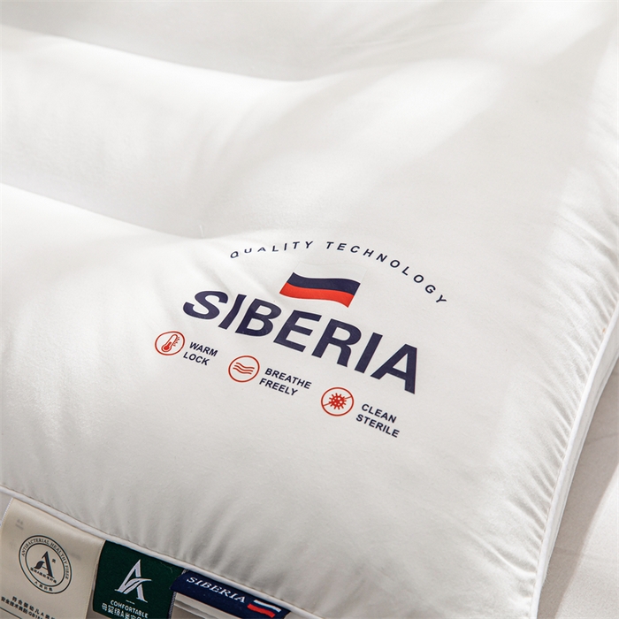 91家纺网 家纺一手货源 找家纺 佳尚枕芯 2025新款抖音热款全棉纯棉a类定形枕头枕芯国旗风格 白色-立体中枕