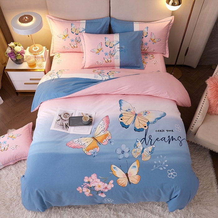 91家纺网 家纺一手货源 找家纺 格里芬家纺 2025新款全棉加厚大版磨毛纯棉磨毛四件套 巴特弗