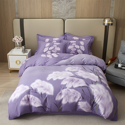 91家纺网 家纺一手货源 找家纺 （总）曼秀琳 2025秋冬新款全棉磨毛印花四件套