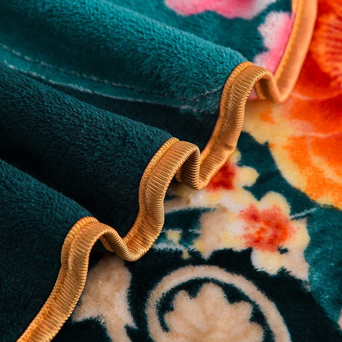 91家纺网 家纺一手货源 找家纺 绒品壹家家纺 2024新款5斤加厚金貂绒四件套 牡丹花开