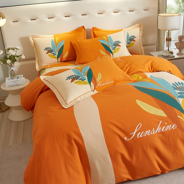 91家纺网 家纺一手货源 找家纺 格里芬家纺 2025新款全棉加厚大版磨毛纯棉磨毛四件套 金枝玉叶