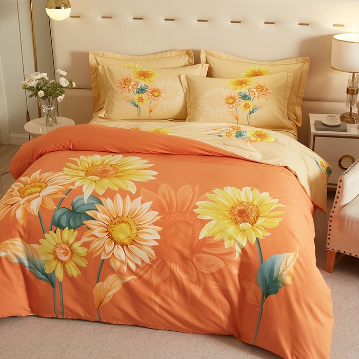 91家纺网 家纺一手货源 找家纺 格里芬家纺 2025新款全棉加厚大版磨毛纯棉磨毛四件套 风沐倾心