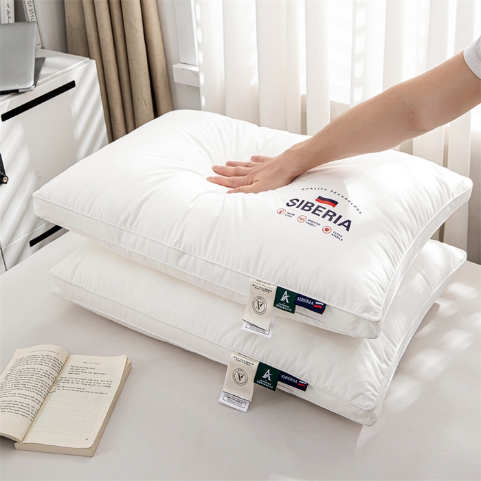 91家纺网 家纺一手货源 找家纺 佳尚枕芯 2025新款抖音热款全棉纯棉a类定形枕头枕芯国旗风格 白色-立体高枕