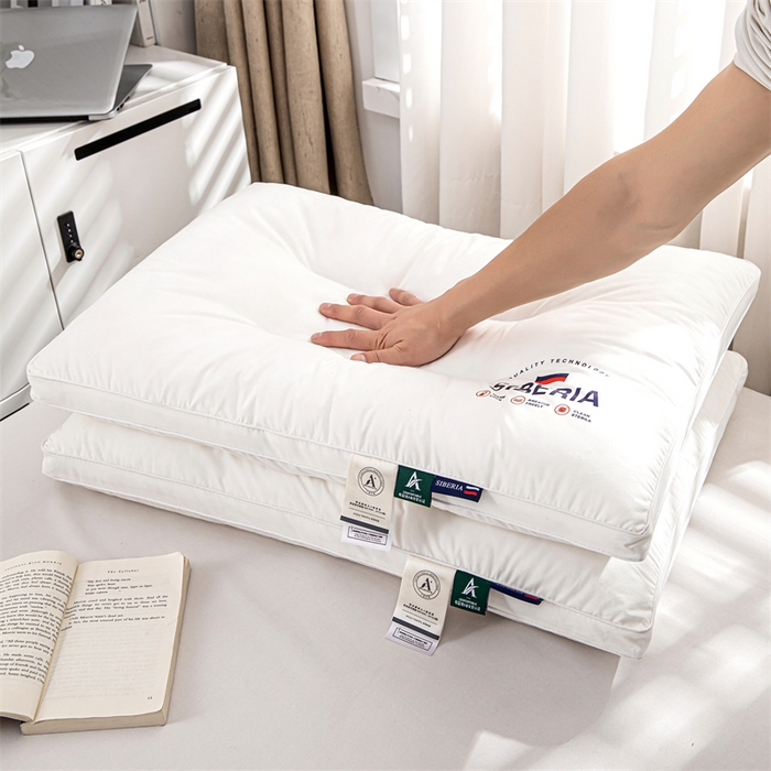 91家纺网 家纺一手货源 找家纺 佳尚枕芯 2025新款抖音热款全棉纯棉a类定形枕头枕芯国旗风格 白色-立体中枕