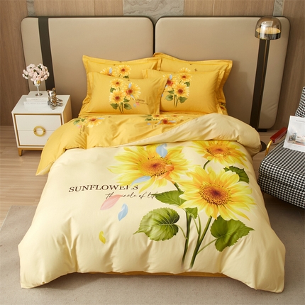 91家纺网 家纺一手货源 找家纺 （总）曼秀琳 2025秋冬新款全棉磨毛印花四件套