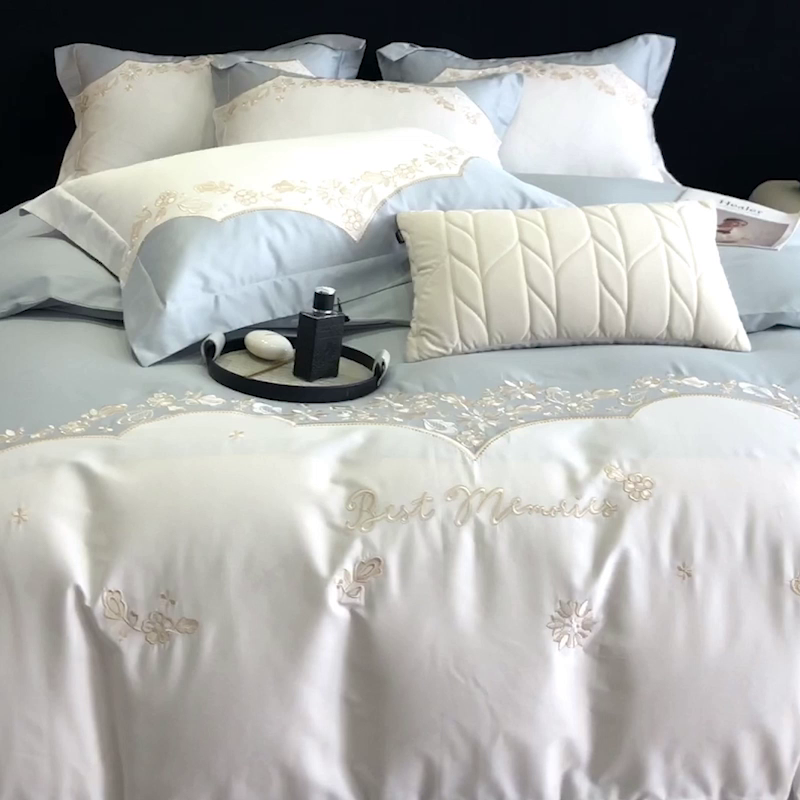 91家纺网 家纺一手货源 找家纺 （总）爱缦 2024新款100支澳棉四件套--花恋系列