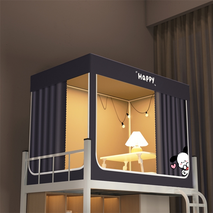 91家纺网 家纺一手货源 找家纺 （总）佳梦家纺 2024新款学生卡通烫画强遮光蚊帐