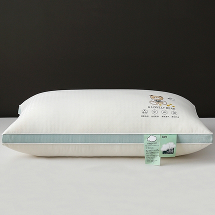 91家纺网 家纺一手货源 找家纺 （总）织布人 2024新款枕芯A类大豆小熊云柔枕芯护颈椎助睡眠高回弹枕头枕芯