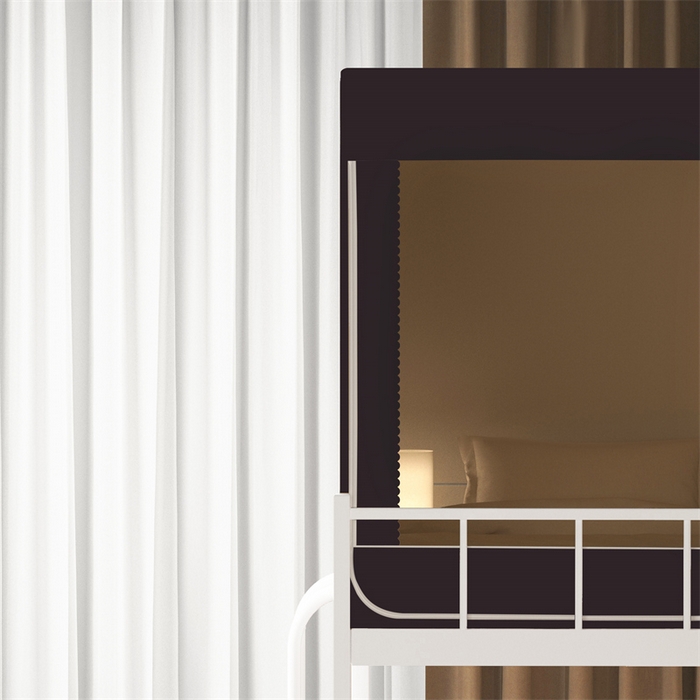 91家纺网 家纺一手货源 找家纺 佳梦家纺 2024新款学生卡通烫画强遮光蚊帐 小招财-深灰色