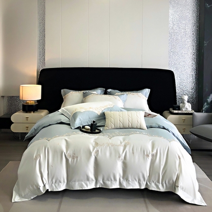 91家纺网 家纺一手货源 找家纺 （总）爱缦 2024新款100支澳棉四件套--花恋系列