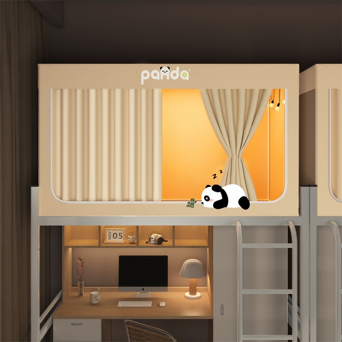 91家纺网 家纺一手货源 找家纺 佳梦家纺 2024新款学生卡通烫画强遮光蚊帐 七仔-米色