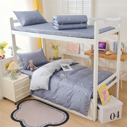 2024新款学生宿舍.13372印花三件套 花枝