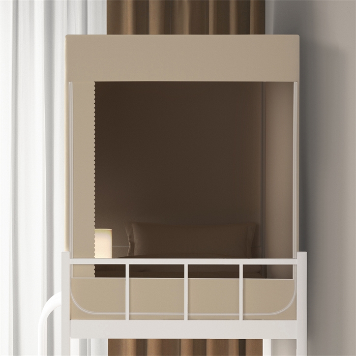 91家纺网 家纺一手货源 找家纺 佳梦家纺 2024新款学生卡通烫画强遮光蚊帐 小招财-米色