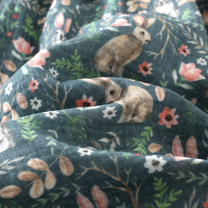 91家纺网 家纺一手货源 找家纺 洛兰沙家居馆【只代发】【只代发】 2024新款棉纱绉布睡衣女春夏季甜美蕾丝印花韩版花边长袖套头家居服四季款 绿色