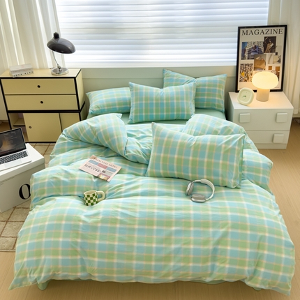 91家纺网 家纺一手货源 找家纺 （总）星尚家纺 2024新款A类全棉色织水洗棉三四件套系列-四件套