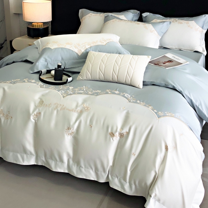 91家纺网 家纺一手货源 找家纺 （总）爱缦 2024新款100支澳棉四件套--花恋系列