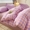 91家纺网 家纺一手货源 找家纺 星尚家纺 2024新款A类全棉色织水洗棉三四件套系列-单被套 粉紫格