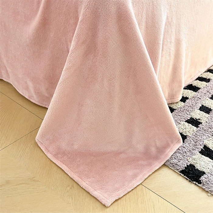 91家纺网 家纺一手货源 找家纺 启程家纺 2024新款A类秋冬INS风牛奶绒四件套 泥点爱心-棕