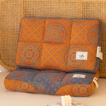 （总）唯爱品 2026新款色织提花双层纱立体魔方枕 枕头枕芯 记忆枕源头工厂