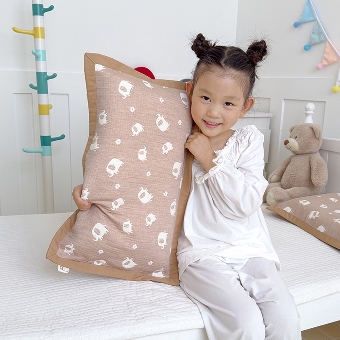 91家纺网 家纺一手货源 找家纺 （总）2024新品色织全棉三层纱布枕套儿童夹棉枕头套成人纯棉纱布枕巾直播