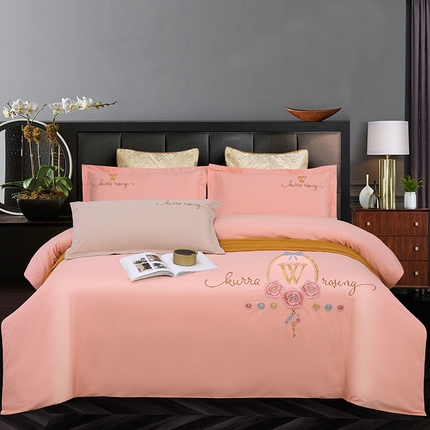 91家纺网 家纺一手货源 找家纺 （总）2026秋冬新品全棉磨毛刺绣120支四件套系列-玫瑰庄园