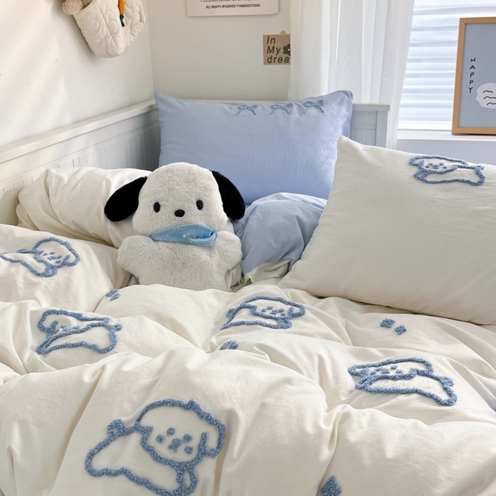 91家纺网 家纺一手货源 找家纺 （总）海岛哥哥 2025新款云柔棉毛巾绣 四件套