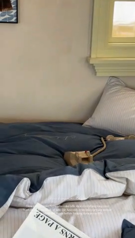 91家纺网 家纺一手货源 找家纺 时年家纺 2024新款40毛巾绣全工艺水洗全棉系列四件套（充值会员优惠5元） 深蓝条